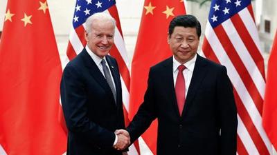 Chinese President Xi Jinping shakes hands with then US Vice-President Joe Biden (left) inside the Great Hall of the People in Beijing on December 4, 2013. China has warned the US not to send wrong signals to or support “Taiwan independence” hours after Beijing announced that Xi Jinping will meet his US counterpart Joe Biden. (REUTERS) Chinese President Xi Jinping shakes hands with then US Vice-President Joe Biden (left) inside the Great Hall of the People in Beijing on December 4, 2013. China has warned the US not to send wrong signals to or support “Taiwan independence” hours after Beijing announced that Xi Jinping will meet his US counterpart Joe Biden. (REUTERS)
