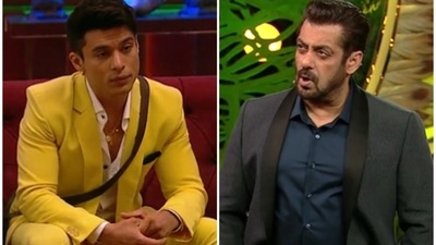 Salman Khan gave Pratik Sehajpal a piece of his mind. Salman Khan gave Pratik Sehajpal a piece of his mind.