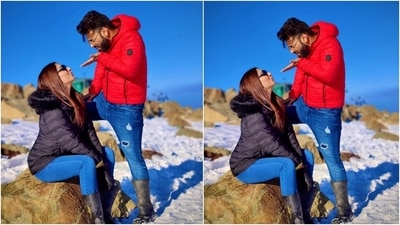 Earlier, the couple also went to Gulmarg and shared beautiful photos from there. They celebrated Disha's birthday there. Rahul penned a note for his wife in the caption. "There's only one girl who I could have married and that's you! From proposing you last year same date to celebrating this day today with you as ur Husband has been just so beautiful...Be blessed always as you are...Happy birthday," he wrote. (Instagram/@rahulvaidyarkv) Earlier, the couple also went to Gulmarg and shared beautiful photos from there. They celebrated Disha's birthday there. Rahul penned a note for his wife in the caption. "There's only one girl who I could have married and that's you! From proposing you last year same date to celebrating this day today with you as ur Husband has been just so beautiful...Be blessed always as you are...Happy birthday," he wrote. (Instagram/@rahulvaidyarkv)