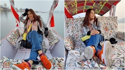 On Saturday, Disha and Rahul enjoyed a Shikara ride on the Dal Lake in Srinagar. Disha posted several pictures from their romantic ride and captioned it, "Baby's Day out." The husband and wife opted for casual winter ensembles for the outing to protect themselves from the chilly weather while looking incredible. (Instagram/@dishaparmar) On Saturday, Disha and Rahul enjoyed a Shikara ride on the Dal Lake in Srinagar. Disha posted several pictures from their romantic ride and captioned it, "Baby's Day out." The husband and wife opted for casual winter ensembles for the outing to protect themselves from the chilly weather while looking incredible. (Instagram/@dishaparmar)