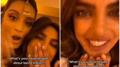 Priyanka Chopra featured in a new, unseen video from Lilly Singh’s Diwali party. Priyanka Chopra featured in a new, unseen video from Lilly Singh’s Diwali party.