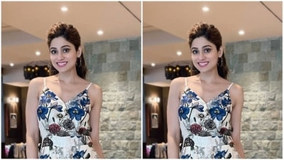 In a white floral slip-in dress, Shamita speaks of strength and ‘happiness’ (Instagram/@shamitashetty_official) In a white floral slip-in dress, Shamita speaks of strength and ‘happiness’ (Instagram/@shamitashetty_official)