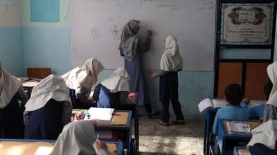 The Taliban has received sharp criticism from the global community for restricting education for girls. (via Reuters. ) The Taliban has received sharp criticism from the global community for restricting education for girls. (via Reuters. )