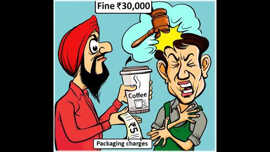 Barista penalised ₹30,000 for billing ₹5 as packaging charges ...