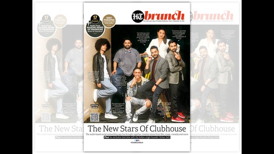 The HT Brunch Clubhouse Cover which featured Anirudh (extreme right) The HT Brunch Clubhouse Cover which featured Anirudh (extreme right)