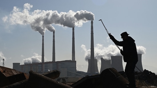 The coal-powered Datang International Zhangjiakou Power Station at Zhangjiakou, in China's northern Hebei province. The country is the world's largest coal power consumer and also the fifth in the per capital coal emissions ranking.&nbsp;(File Photo / AFP)