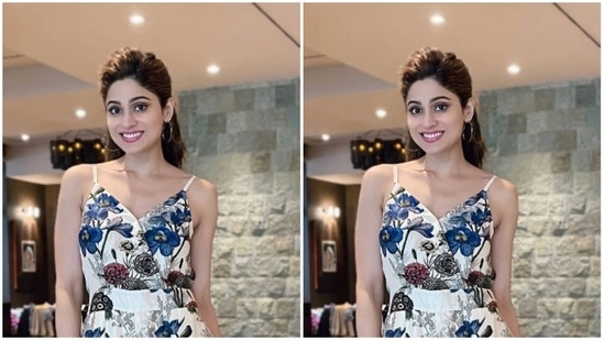 In a white floral slip-in dress, Shamita speaks of strength and ‘happiness’ (Instagram/@shamitashetty_official)