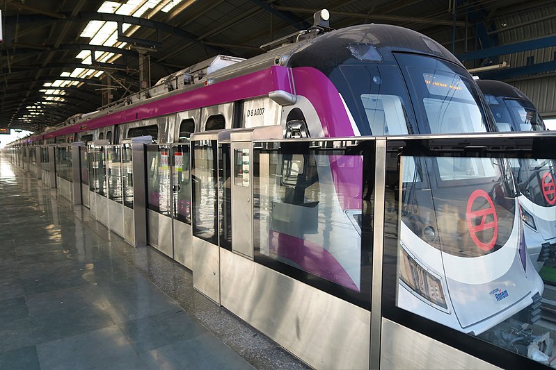 Since May 2021, a number of vaccination camps were organised for DMRC employees and their families by the company at the metro stations, depots and construction sites. (Wikimedia)