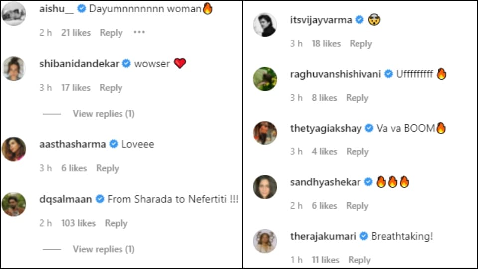 Comments on Sobhita Dhulipala's post. Comments on Sobhita Dhulipala's post. 