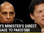 MODI'S MINISTER'S DIRECT MESSAGE TO PAKISTAN