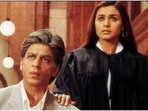 Rani Mukerji and Shah Rukh Khan in Veer-Zaara.