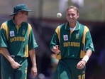 Former South Africa internationals Shaun Pollock and Allan Donald Former South Africa internationals Shaun Pollock and Allan Donald