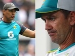 Waqar Younis is not impressed with Australia coach Justin Langer. (Getty Images) Waqar Younis is not impressed with Australia coach Justin Langer. (Getty Images)