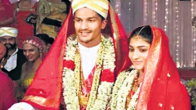 Badminton player Ashwini Ponnappa (right) got married to Karan Medappa at a ceremony held as per the Kodava tradition in Coorg in 2017. (HT File) Badminton player Ashwini Ponnappa (right) got married to Karan Medappa at a ceremony held as per the Kodava tradition in Coorg in 2017. (HT File)