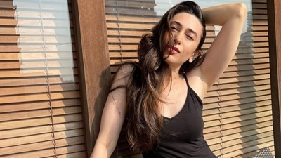 As athleisure wear continues to be a rage, Bollywood actor Karisma Kapoor left fashionistas impressed on Sunday as she served a spicy hot look in all black athleisure style. (Instagram/therealkarismakapoor) As athleisure wear continues to be a rage, Bollywood actor Karisma Kapoor left fashionistas impressed on Sunday as she served a spicy hot look in all black athleisure style. (Instagram/therealkarismakapoor)
