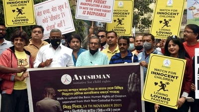 Members of 'Ayushman NGO' holding placards stage a rally for Child Rights on the occasion of Children's Day, in Kolkata. (ANI) Members of 'Ayushman NGO' holding placards stage a rally for Child Rights on the occasion of Children's Day, in Kolkata. (ANI)