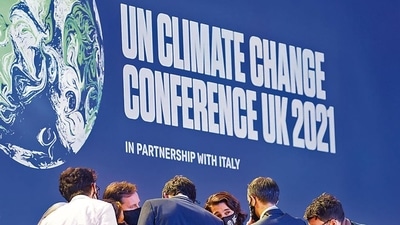 The political decision at Glasgow asks nations to enhance NDCs every five years instead of 10, and double money for climate adaptation by 2025. (Reuters) The political decision at Glasgow asks nations to enhance NDCs every five years instead of 10, and double money for climate adaptation by 2025. (Reuters)