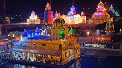 The Takht Sri Damdama Sahib in Bathinda’s Talwandi Sabo town hosted the special religious congregation. (HT Photo) The Takht Sri Damdama Sahib in Bathinda’s Talwandi Sabo town hosted the special religious congregation. (HT Photo)