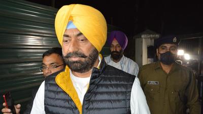 Sukhpal Khaira’s son Mehtab Singh Khaira addressed the Congress supporters rally at Bholath. (HT Photo)