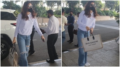 Meanwhile, on the personal front, Karishma has kept her relationship away from the spotlight. However, earlier this year, she had shared a picture of Varun on her Instagram stories to wish him on his birthday. The news of her engagement started doing rounds after a friend posted a picture of the actor wrapped up in Varun's arms with the caption, "To infinity and beyond...Congratulations babies." (HT Photo/Varinder Chawla) Meanwhile, on the personal front, Karishma has kept her relationship away from the spotlight. However, earlier this year, she had shared a picture of Varun on her Instagram stories to wish him on his birthday. The news of her engagement started doing rounds after a friend posted a picture of the actor wrapped up in Varun's arms with the caption, "To infinity and beyond...Congratulations babies." (HT Photo/Varinder Chawla)
