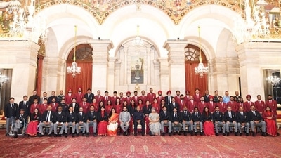 The recipients of National Sports Awards 2021. (Twitter/Virat Kohli) The recipients of National Sports Awards 2021. (Twitter/Virat Kohli)