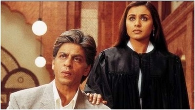 Rani Mukerji and Shah Rukh Khan in Veer-Zaara.