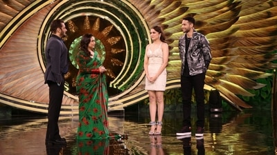 Siddhant Chaturvedi and Sharvari Wagh, who play the younger con couple in Bunty Aur Babli 2, joined Salman Khan and Rani Mukerji on stage. Siddhant Chaturvedi and Sharvari Wagh, who play the younger con couple in Bunty Aur Babli 2, joined Salman Khan and Rani Mukerji on stage.