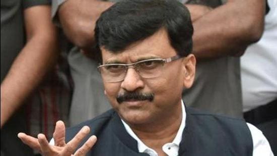 The Sena leader Sanjay Raut asked why there should be a reaction in Maharashtra to incidents of violence that happened in Tripura. On Sunday, he said that the violence and rioting in a few cities of state is a ploy to destabilise the Maharashtra government. (HT Photo)