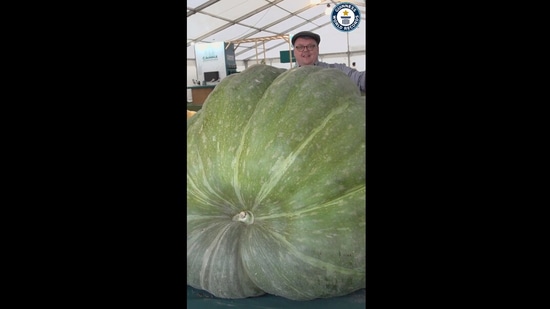 The image shows one of the vegetables showed in the video by Guinness World Records.(Instagram/@guinnessworldrecords)