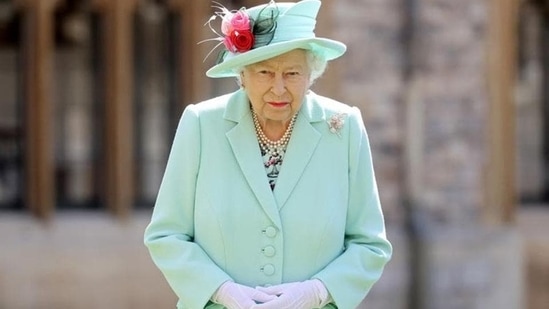 Great Britain's Queen Elizabeth II, 95, was due to view Sunday's annual service in London from a balcony, as she has done since 2017.(REUTERS)