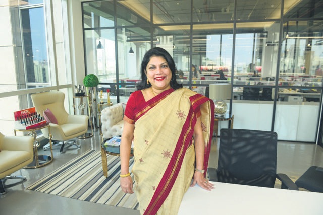 Falguni Nayar, CEO of Nykaa, photographed at her office (ABHIJIT BHATLEKAR/MINT) Falguni Nayar, CEO of Nykaa, photographed at her office (ABHIJIT BHATLEKAR/MINT)