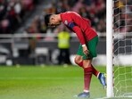 Lisbon: Portugal's Cristiano Ronaldo during the World Cup 2022 group A qualifying soccer match between Portugal and Serbia at the Luz stadium in Lisbon, Sunday, Nov 14, 2021. (AP)