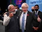 Prime Minister Narendra Modi and his British counterpart Boris Johnson attend the World Leaders' Summit on the sidelines of COP26 in Glasgow. (AP / File photo) Prime Minister Narendra Modi and his British counterpart Boris Johnson attend the World Leaders' Summit on the sidelines of COP26 in Glasgow. (AP / File photo)