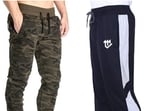 Track pants are a popular choice with men.