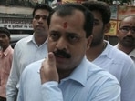 The National Investigation Agency arrested Sachin Vaze in March in connection with the investigation into the recovery of explosives from a car parked near Mukesh Ambani's house in Mumbai. (File photo) The National Investigation Agency arrested Sachin Vaze in March in connection with the investigation into the recovery of explosives from a car parked near Mukesh Ambani's house in Mumbai. (File photo)