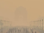 The category in which a city’s AQI lies is recorded by the Central Pollution Control Board (CPCB). (Sanchit Khanna/HT PHOTO) The category in which a city’s AQI lies is recorded by the Central Pollution Control Board (CPCB). (Sanchit Khanna/HT PHOTO)