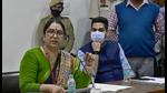 National Commission for Safai Karamcharis member Anjana Panwar demanded that measures be taken to stop the exploitation of sweepers and sewermen and sweepers at government establishments in Ludhiana. (Harsimar Pal Singh/HT) National Commission for Safai Karamcharis member Anjana Panwar demanded that measures be taken to stop the exploitation of sweepers and sewermen and sweepers at government establishments in Ludhiana. (Harsimar Pal Singh/HT)