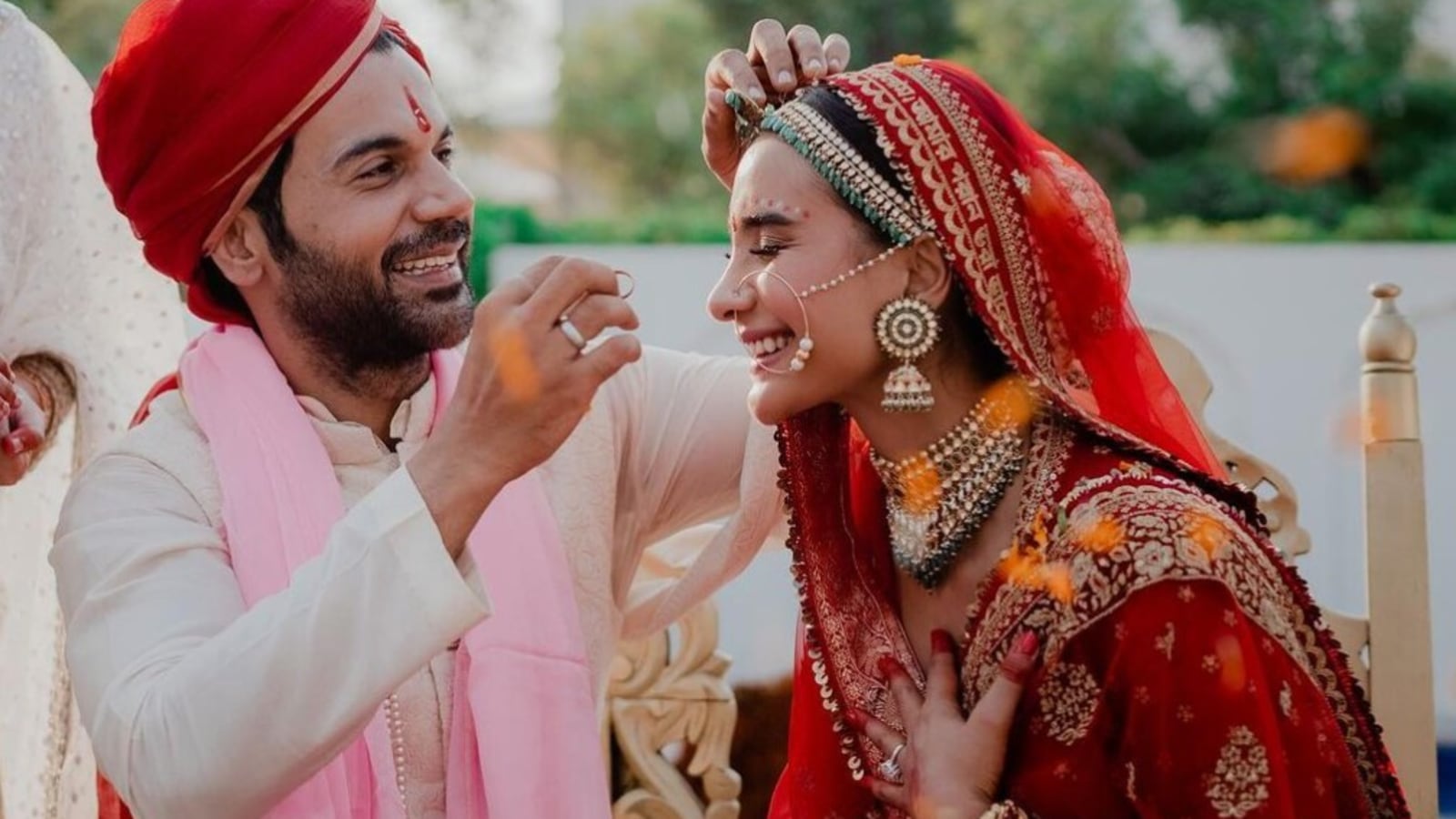 Rajkummar Rao and Patralekhaa are married, share first pics as husband and wife; Priyanka Chopra cannot stop crying Bollywood pic