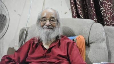 Purandare (99), popularly called ‘Shiv Shahir’ (Shivaji’s Bard) for his work on 17th century Maratha warrior king Chhatrapati Shivaji (HT_PRINT) Purandare (99), popularly called ‘Shiv Shahir’ (Shivaji’s Bard) for his work on 17th century Maratha warrior king Chhatrapati Shivaji (HT_PRINT)