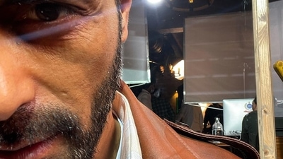 Arjun Rampal shares close up shot from the sets of Three Monkeys. (Instagram) Arjun Rampal shares close up shot from the sets of Three Monkeys. (Instagram)