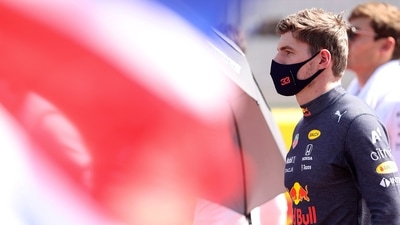 Red Bull driver Max Verstappen of the Netherlands stands on the grid before the start of the British Formula One Grand Prix, at the Silverstone circuit, in Silverstone, England, Sunday, July 18, 2021 (AP) Red Bull driver Max Verstappen of the Netherlands stands on the grid before the start of the British Formula One Grand Prix, at the Silverstone circuit, in Silverstone, England, Sunday, July 18, 2021 (AP)