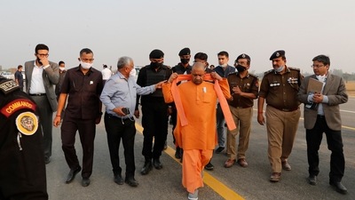 The Yogi Adityanath-led government in Uttar Pradesh has zero tolerance policy towards criminals, additional chief secretary Awanish K Awasthi said on Monday, a day before Prime Minister Narendra Modi inaugurates the Purvanchal Expressway in Lucknow. (AP) The Yogi Adityanath-led government in Uttar Pradesh has zero tolerance policy towards criminals, additional chief secretary Awanish K Awasthi said on Monday, a day before Prime Minister Narendra Modi inaugurates the Purvanchal Expressway in Lucknow. (AP)