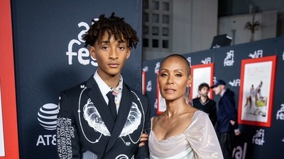 Jaden Smith and Jada Pinkett Smith attend the closing night premiere of Warner Bros King Richard. (AFP) Jaden Smith and Jada Pinkett Smith attend the closing night premiere of Warner Bros King Richard. (AFP)