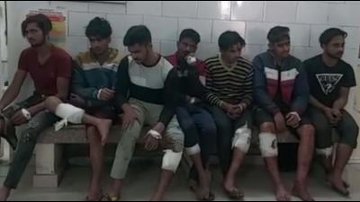According to police, acting on a tipoff, they cracked down a godown in Behta Hajipur area of Loni around 6.30am on November 11 and exchanged fire with the suspects, in which all seven suspects were wounded in the leg. (Sourced) According to police, acting on a tipoff, they cracked down a godown in Behta Hajipur area of Loni around 6.30am on November 11 and exchanged fire with the suspects, in which all seven suspects were wounded in the leg. (Sourced)