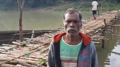 File photo: Jaydev Bhatra of Basuli village. (HT photo) File photo: Jaydev Bhatra of Basuli village. (HT photo)
