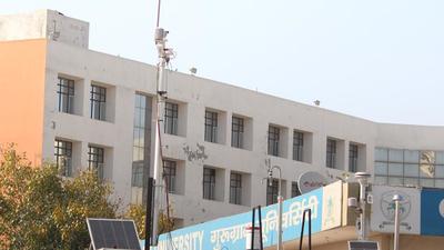 The HSPCB's air quality monitor at Gurugram University, Sector 51, in Gurugram. The city at present has 24 air quality monitors, which include four air quality monitors of the Central Pollution Control Board and low-cost monitors installed by GMDA. (HT Archive) The HSPCB's air quality monitor at Gurugram University, Sector 51, in Gurugram. The city at present has 24 air quality monitors, which include four air quality monitors of the Central Pollution Control Board and low-cost monitors installed by GMDA. (HT Archive)