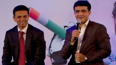 Rahul Dravid and Sourav Ganguly. (Getty) Rahul Dravid and Sourav Ganguly. (Getty)
