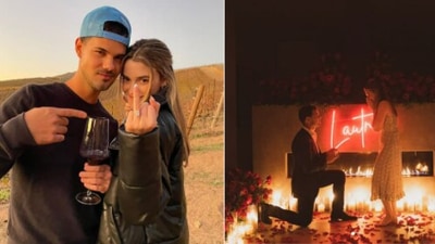 Taylor Lautner gets engaged to girlfriend Tay Dome. (Instagram)