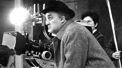 An exhibition in Essen shows how Italian director Federico Fellini first created drawings of his ideas for movies. (Imago Images/ZUMA Press) An exhibition in Essen shows how Italian director Federico Fellini first created drawings of his ideas for movies. (Imago Images/ZUMA Press)