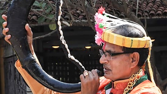 Madhya Pradesh chief minister Shivraj Singh Chouhan is keeping an eye on all the arrangements made by the state government to welcome Prime Minister Narendra Modi. (PTI Photo)&nbsp;(PTI)